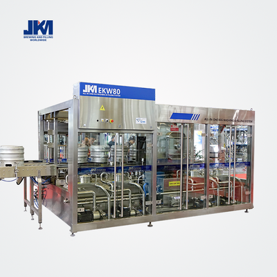 JKM-EKW80 八工位全自动内外啤酒桶清洗灌装一体机